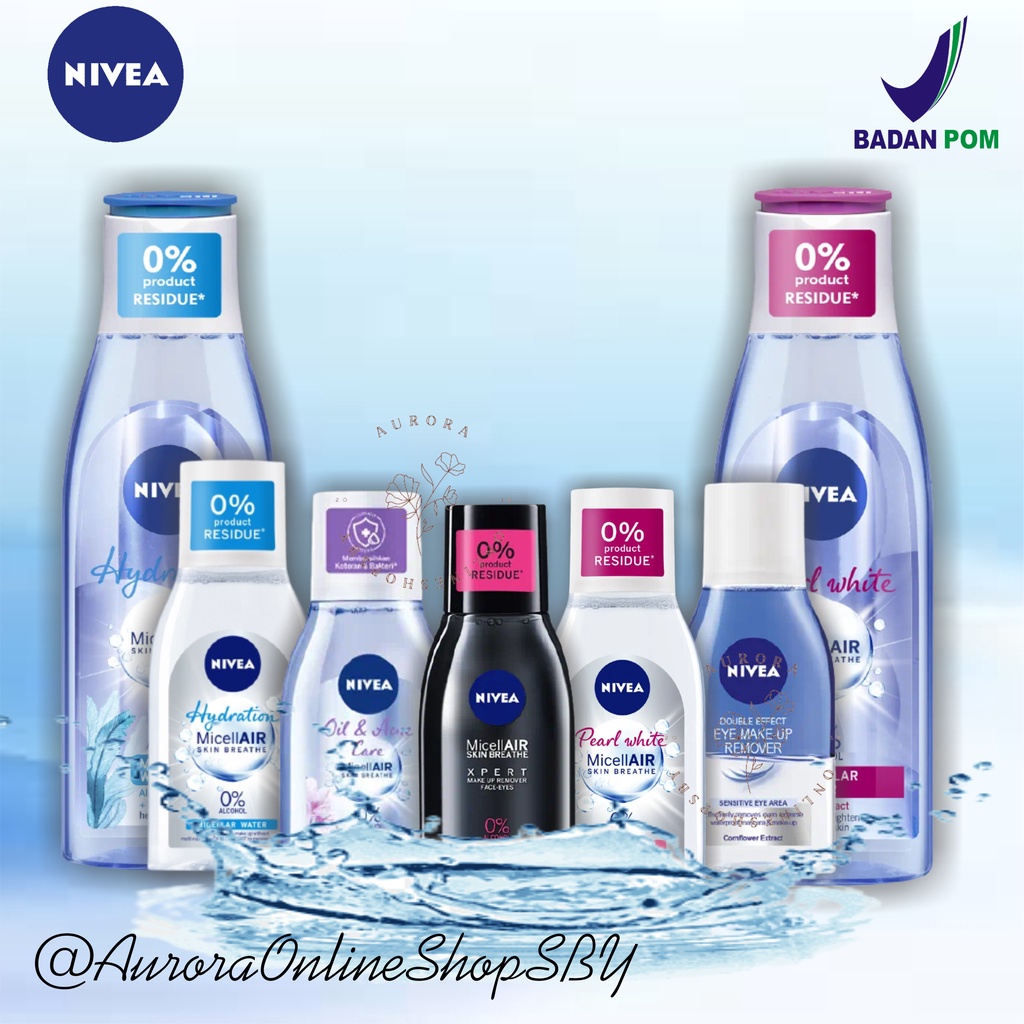 Jual NIVEA Micellar Water MicellAir Make Up Remover Xpert Pearl