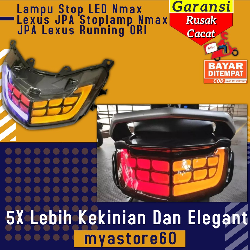 Jual Lampu Stop LED Nmax Lexus JPA Stoplamp Yamaha Nmax Old Lama JPA