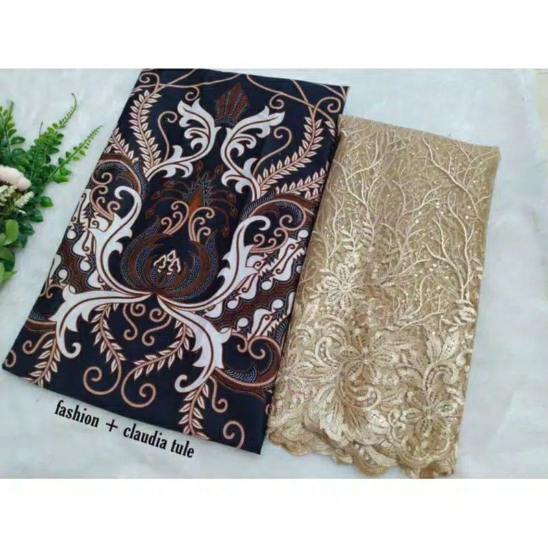 Jual Kain Batik Jarik Kebaya Coupe Set Embos Katun Primis Sogan Lawasan