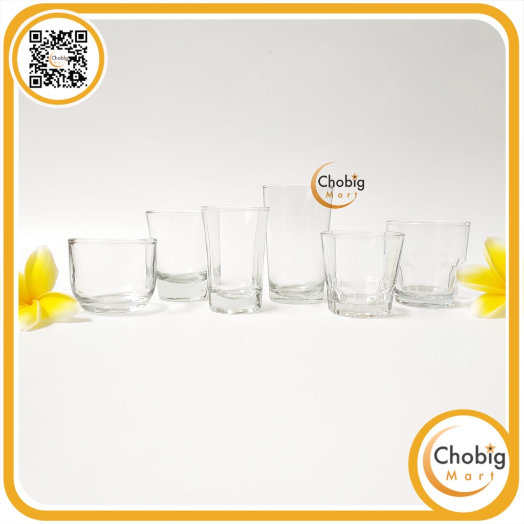 Jual CHOBIG Gelas Kaca Kecil Sloki Mini Shot Glass Takar Dessert