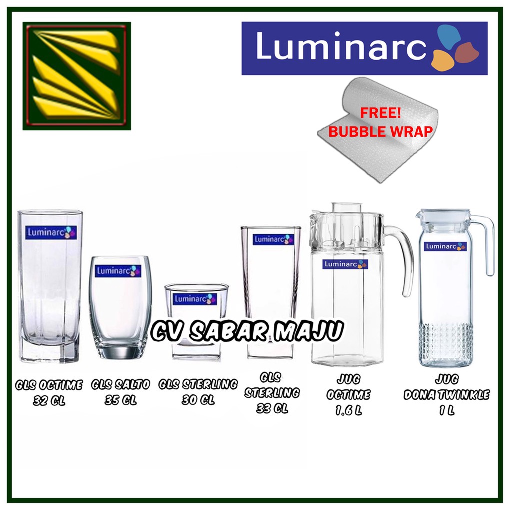 Jual Teko Water Jug Gelas Minum Luminarc Britania Octime 32cl