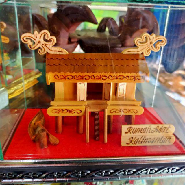 Jual Miniatur Rumah Adat Banjar Kalimantan Selatan Shopee Indonesia