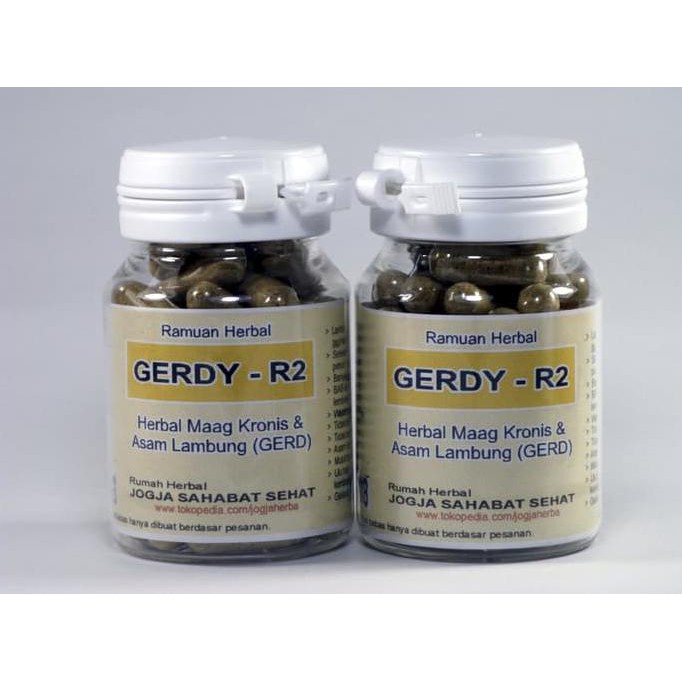 Jual GERDY R2 Kapsul Herbal Obat Maag Kronis Asam Lambung GERD