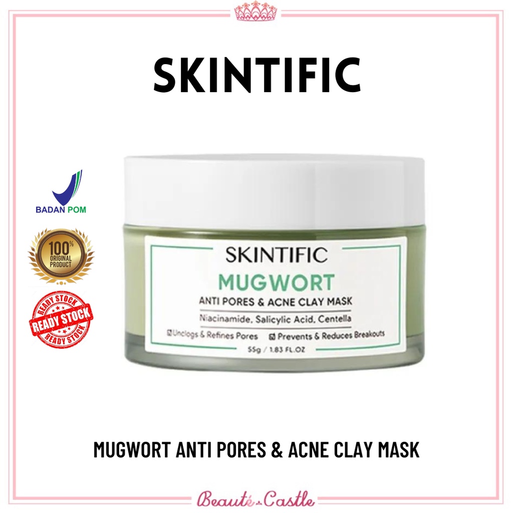 Jual Skintific Mugwort Anti Pores Acne Clay Mask Shopee Indonesia