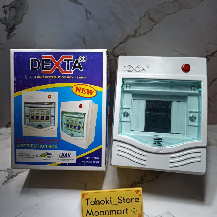 Jual Kotak MCB 2 4 Group Dexta OB Distribution Box Tutup Bening