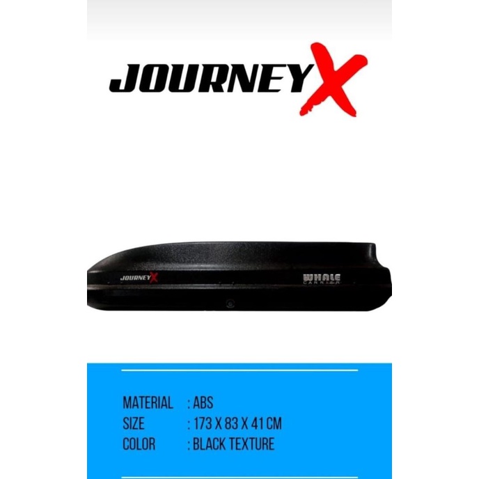 Jual Bagasi Mobil Roofbox Whale Journeyx Kapsitas Liter Shopee