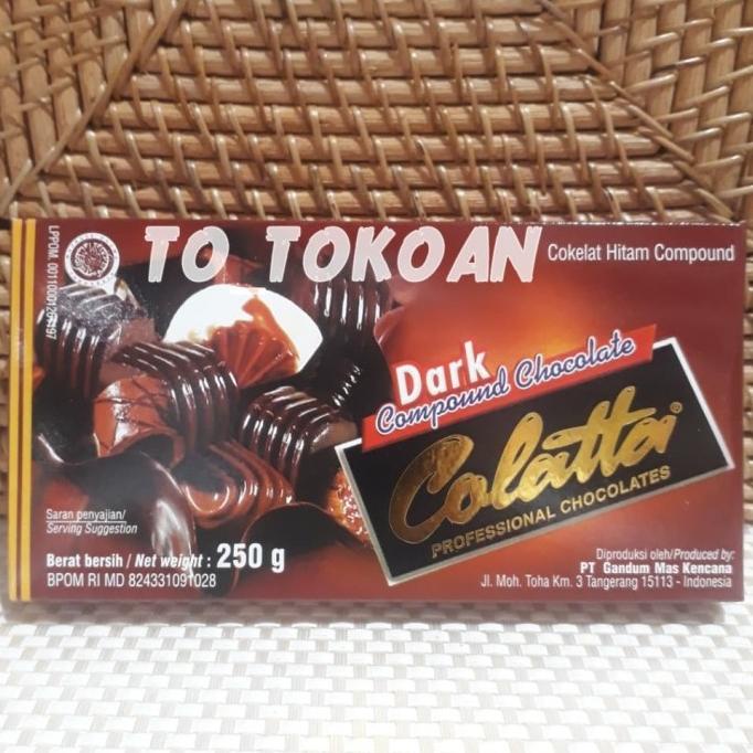 Jual Colatta Dark Chocolate Compound Cokelat Hitam Compound Gr