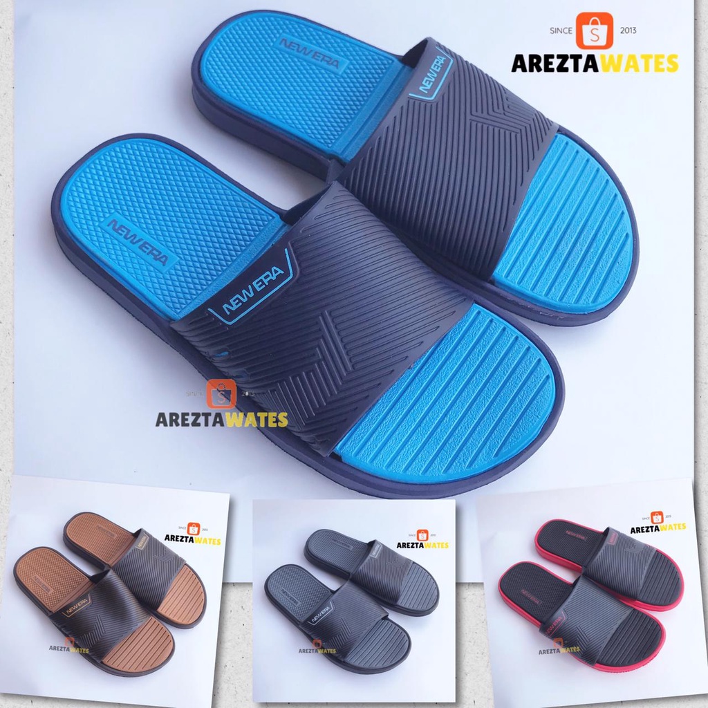 Jual Sandal Selop Slip On Karet Pria New Era MB E1245B Shopee Indonesia