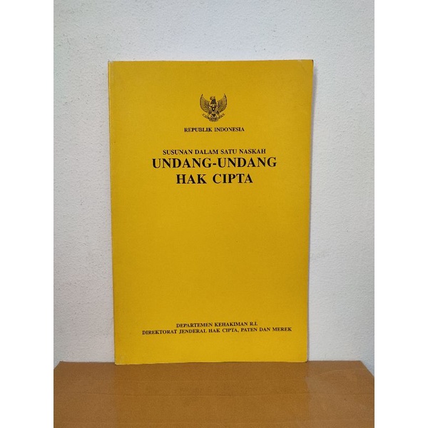 Jual Buku Susunan Dalam Satu Naskah Undang Undang Hak Cipta Shopee