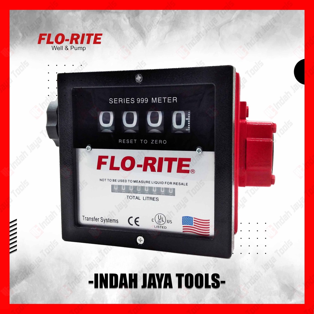 Jual Flo Rite Flowmeter Digit Inch Meteran Solar Flow Meter