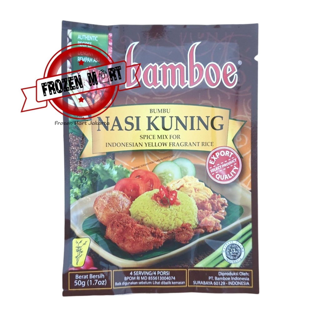 Jual Bamboe Bumbu Instant Nasi Kuning Yellow Fragrant Rice Halal