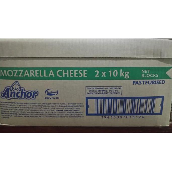 Jual Keju Mozarella Anchor Mozzarella Cheese Anchor Kg Shopee