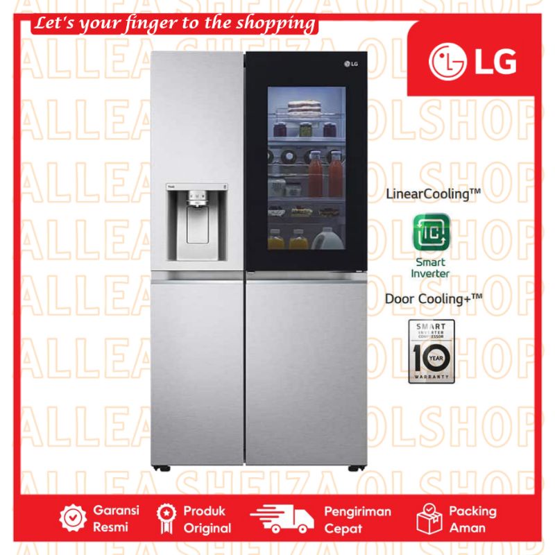 Jual LG GC X257CSES KULKAS SIDE BY SIDE INSTAVIEW DOOR IN DOOR Shopee