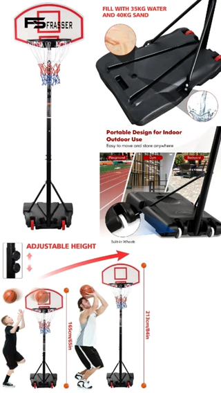 Jual Frasser Tiang Ring Basket Basketball Board Stand Ring Basket