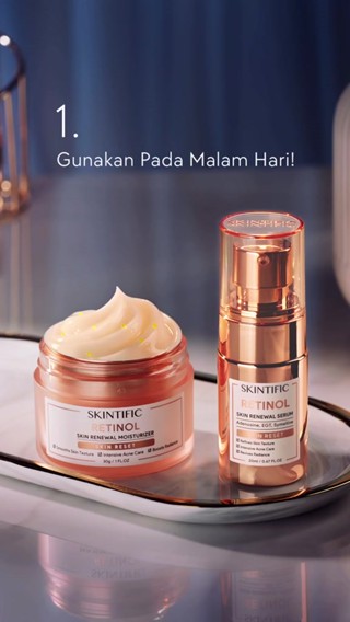 Jual SKINTIFIC Retinol Skin Renewal Moisturizer 30gr Pelembab Anti