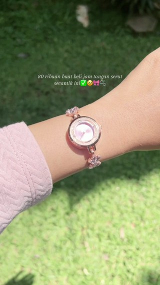 Jual CIELO Jam Tangan Gelang Serut Wanita Rantai Daun Maple Silver Gold