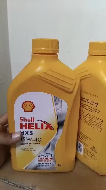 Jual SHELL HELIX HX5 15W 40 PREMIUM MULTI GRADE MOTOR OIL 1L Shopee