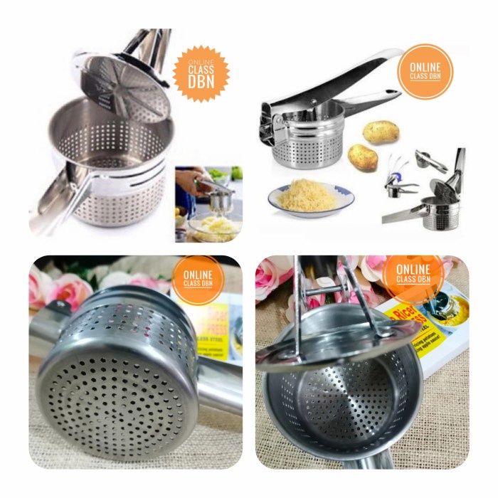 Jual ALAT PRESS KENTANG ABON BUAH SAYUR DIAMETER 10 CM STAINLESS STEEL