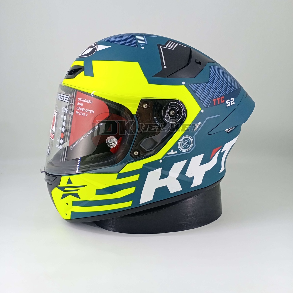 Jual Helm Full Face Kyt Tt Course Ttc Fuselage Matt Yellow Motif