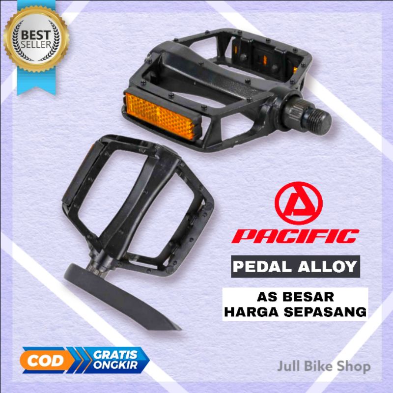 Jual Pedal Sepeda Alloy Pacific As Besar Aluminium Mtb Lipat Fixie Dll