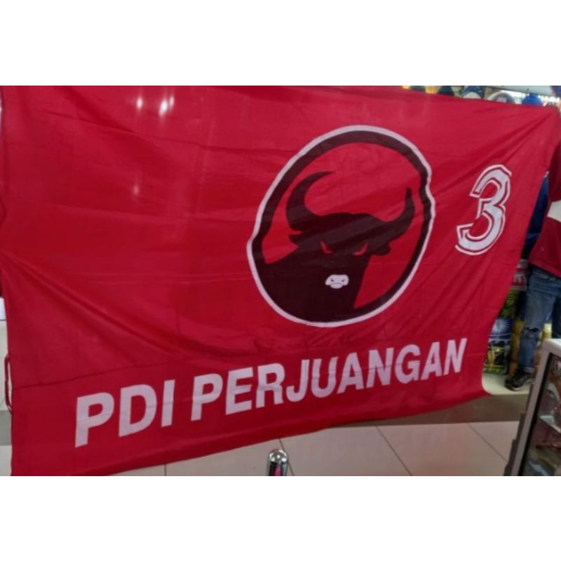 Jual Bendera PDI Ukuran Besar Bendera PDI Ukuran Kecil Bendera Pdi