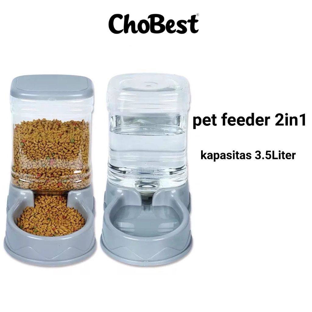 Jual Chobest Tempat Makan Minum Kucing Otomatis Liter Dispenser