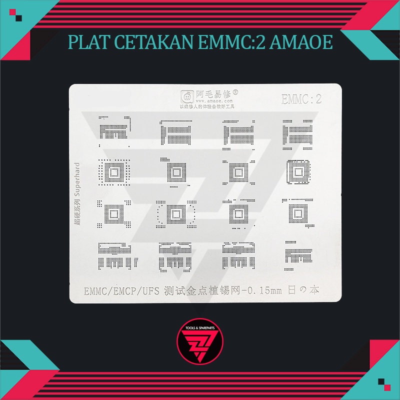 Jual Plat Cetakan Set Emmc Amaoe Plat Emmc Amaoe Cetakan Kaki Ic