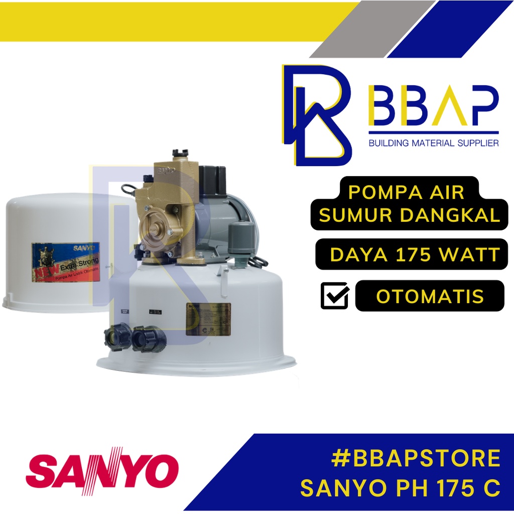 Jual Sanyo Ph C Pompa Air Sumur Dangkal Otomatis Shopee Indonesia