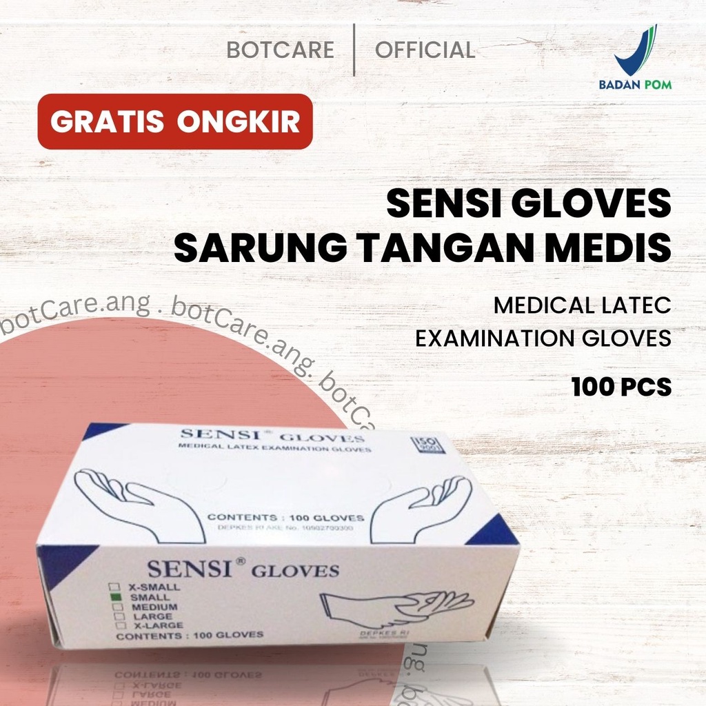 Jual SENSI GLOVES MEDICAL LATEX EXAMINATION GLOVES SARUNG TANGN SENSI