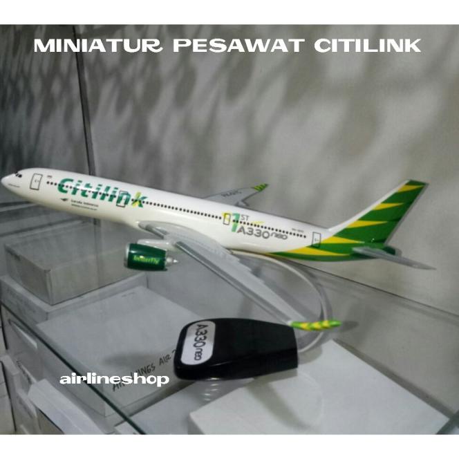 Jual Miniatur Pesawat Garuda Indonesia Citilink Airbus A330 30Cm