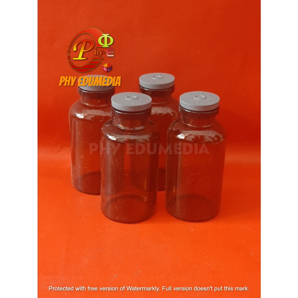 Jual Botol Vial Ml Botol Vial Kaca Coklat Ml Botol Rubber Gelap