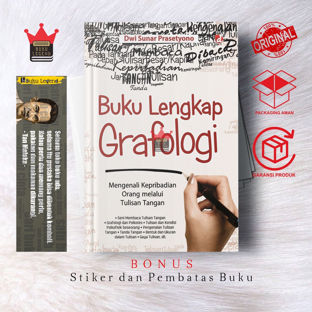 Jual Buku Lengkap Grafologi Mengenal Pribadi Orang Dari Tulisan