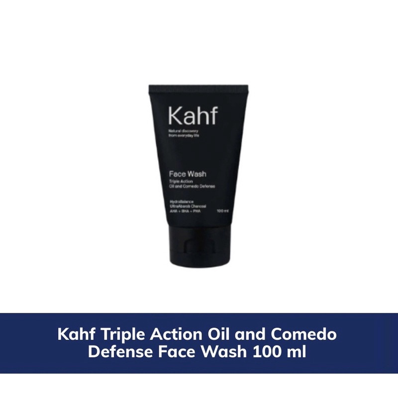 Jual Kahf Triple Action Oil And Comedo Defense Face Wash Indonesia