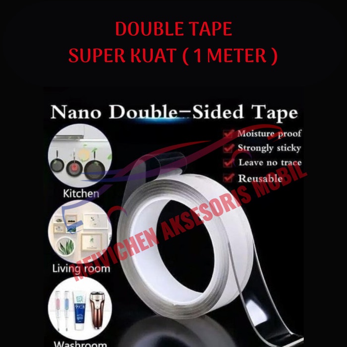 Jual Nano Magic Double Tape Bening Tahan Air Mm X M Acrylic Washable