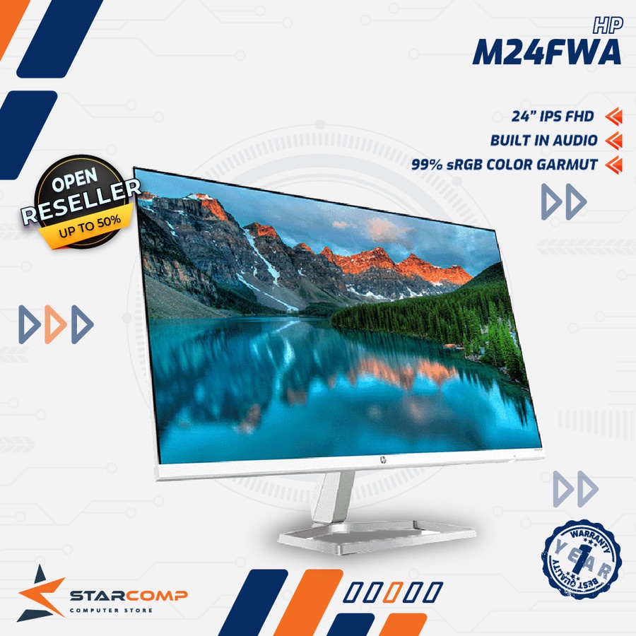 Jual HP M24FWA 24 Monitor LED IPS FHD Dual Speakers Freesync M 24 FWA