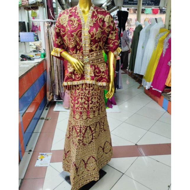 Jual Lehenga Baju Pernikahan Perkawinan Pengantin Wanita Adat Bugis