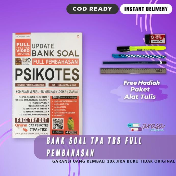 Jual Buku Tes Psikotes Update Bank Bank Soal Psikotes Tpa Tbs