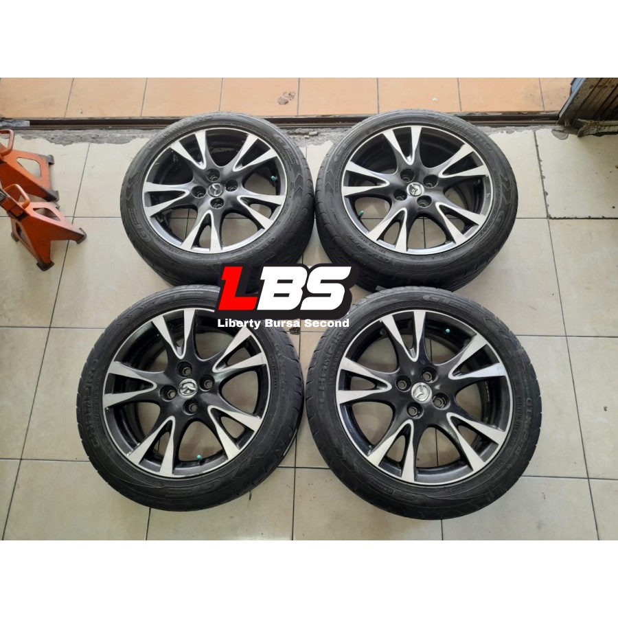 Jual VELG MOBIL STD MAZDA 2 R16X6 5 4X100 ET50 BAN GT 185 55 R16