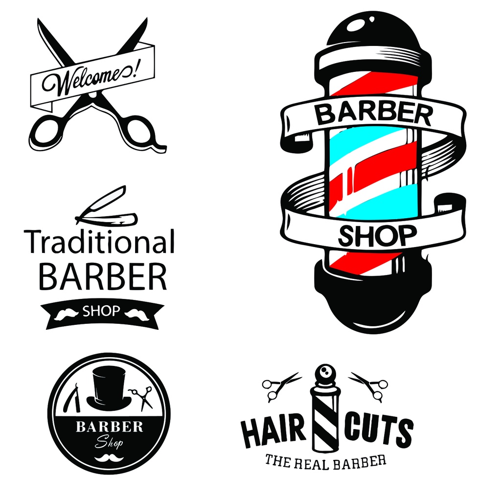 Jual Stiker Dinding Barber Shop Salon Potong Cukur Rambut Wall Cutting