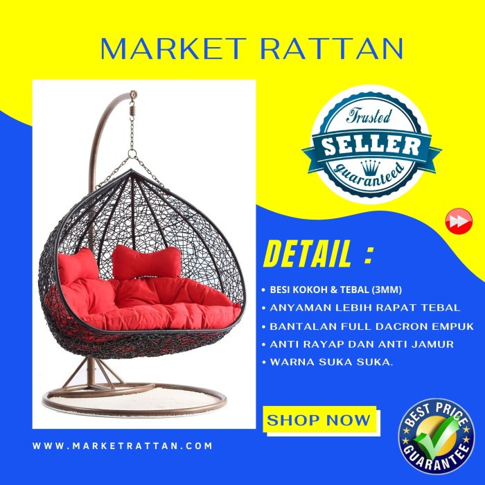 Jual Kursi Ayunan Rotan Gantung Rotan Sintetis Ayunan Only Shopee