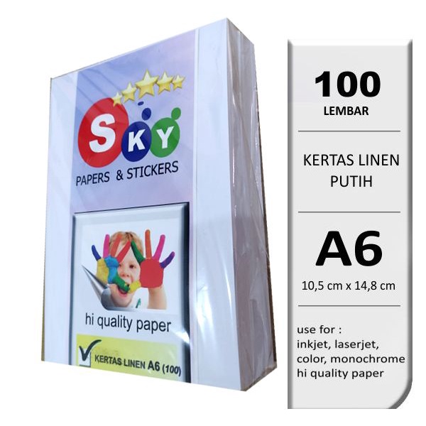 Jual Kertas Karton Linen Gram A Isi Lembar Skyprint Shopee