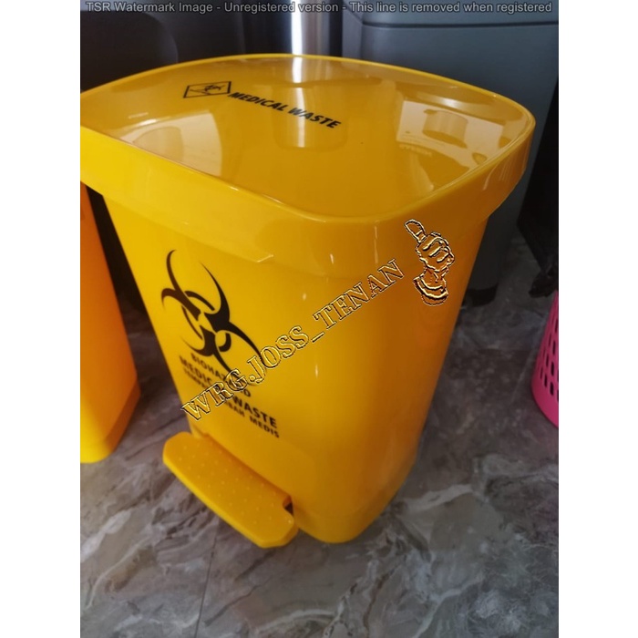 Jual Medical Thrash Bin Tempat Sampah Limbah Medis Biohazard Kuning