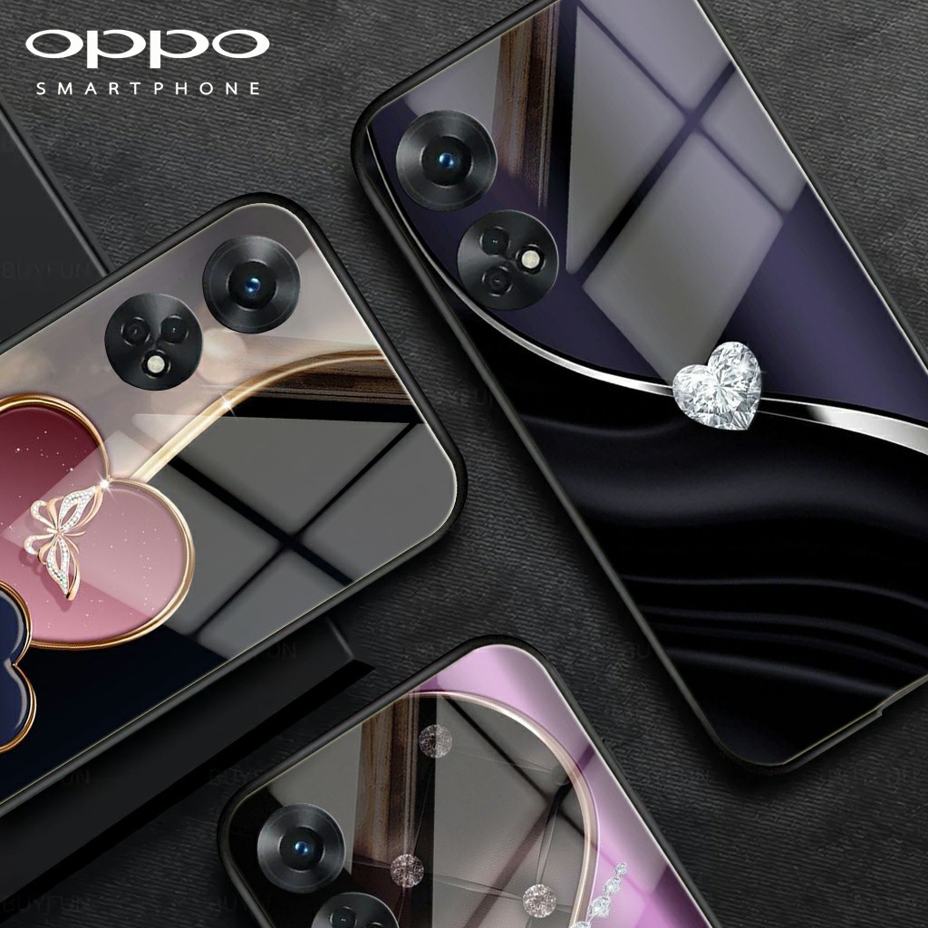 Jual Softcase Glossy Glass Oppo Reno 8T 4G 5G Terbaru SK 07 Casing