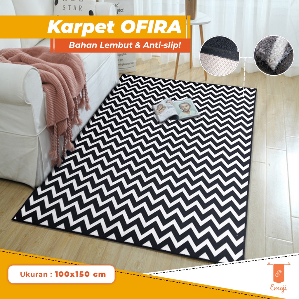 Jual Karpet Lantai Permadani 100x150 Cm Ofira Karpet Super Lokal Carpet