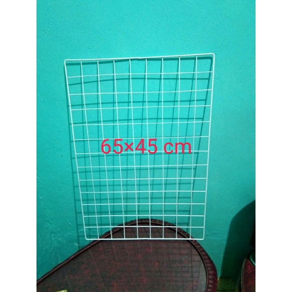 Jual Ram Kawat Dinding Tebal Rak Display Pajangan Konter Wire Grid