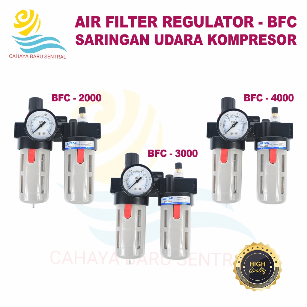 Jual Air Filter Regulator Lubricator BFC 2000 BFC 3000 BFC 4000