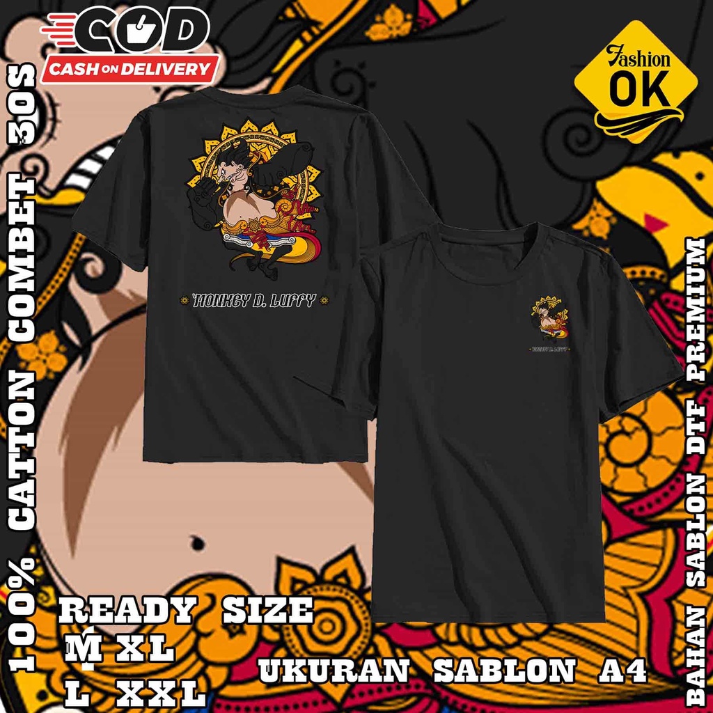 Jual Kaos Jawa Paramesti Wayang Anoman MONKEY D LUFFY Shopee Indonesia