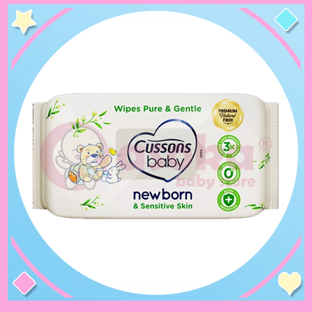 Jual Cussons Baby Wipes Newborn Pure Gentle Tisu Basah Bayi Isi