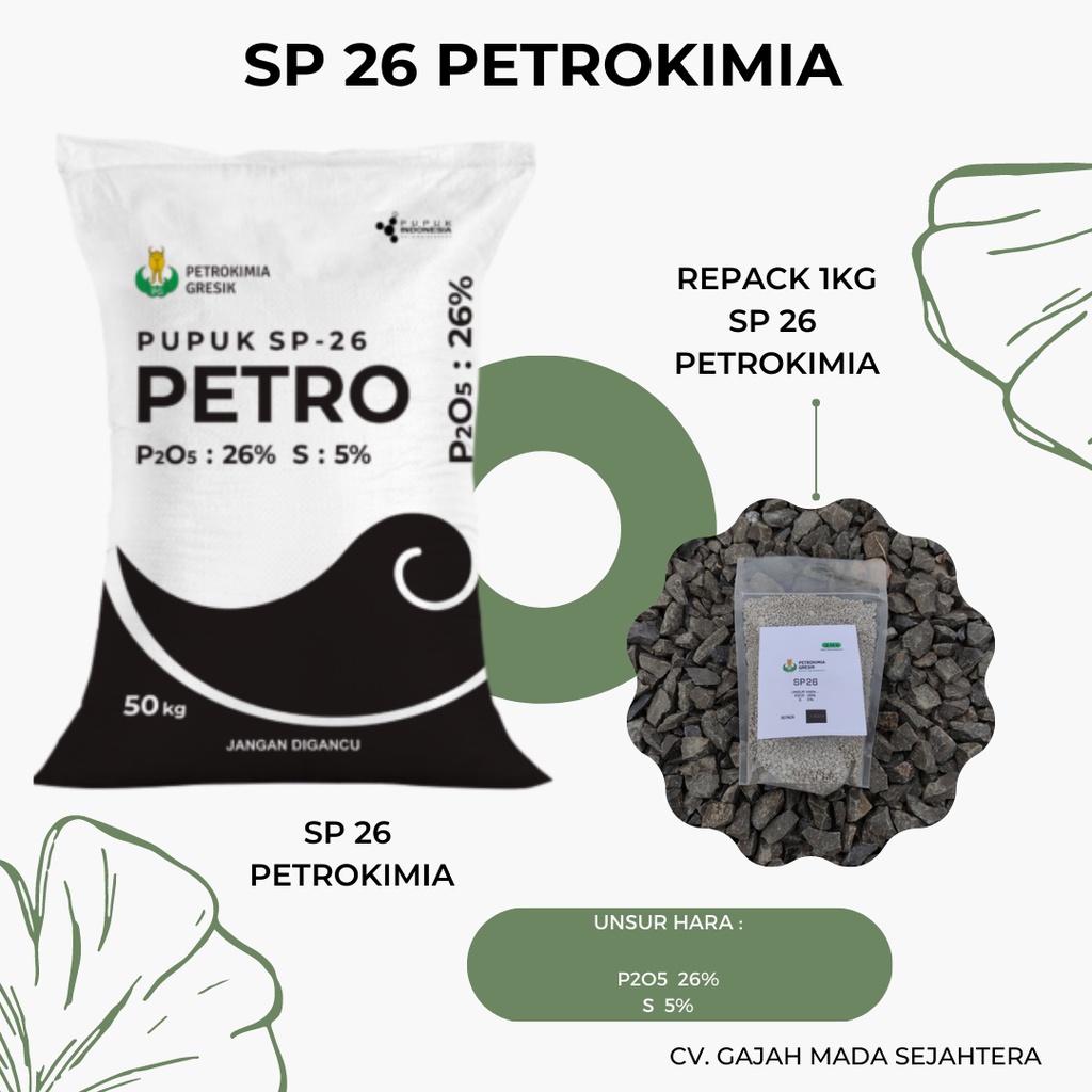 Jual PUPUK TSP SP 26 PETROKIMIA REPACK 1KG Shopee Indonesia