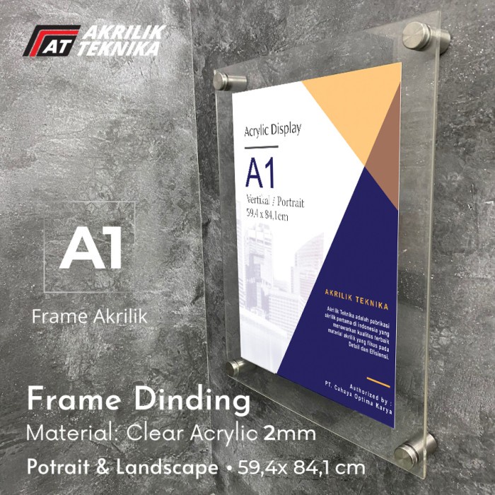 Jual NXS0X 24 FRAME BINGKAI DISPLAY POSTER AKRILIK UKURAN A1